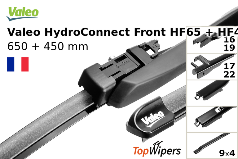 Valeo HydroConnect Front HF65 + Valeo HydroConnect Front HF45