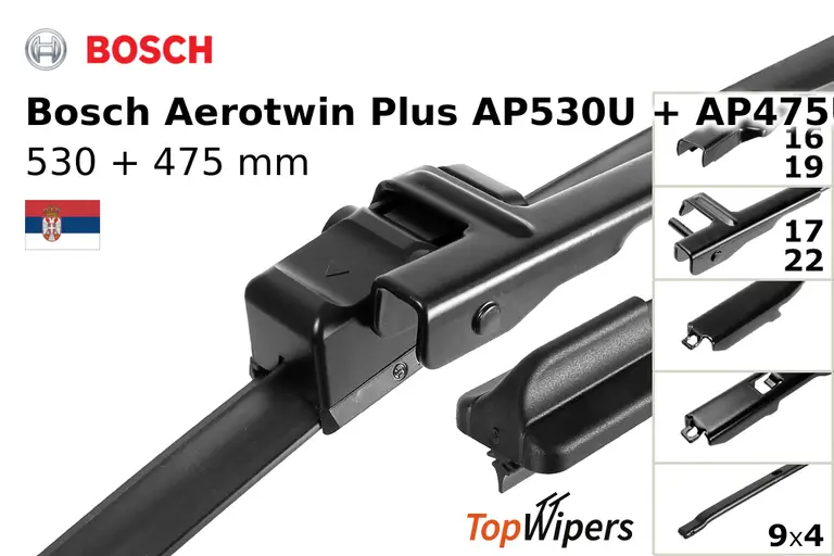 Bosch Aerotwin Plus AP530U + Bosch Aerotwin Plus AP475U