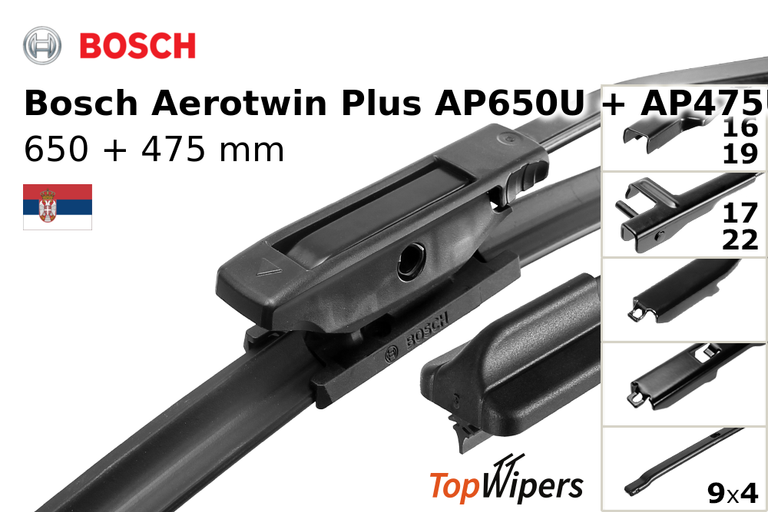 Bosch Aerotwin Plus AP650U + Bosch Aerotwin Plus AP475U