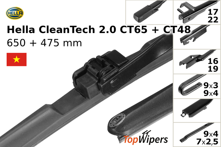 Hella CleanTech 2.0 CT65 + Hella CleanTech 2.0 CT48