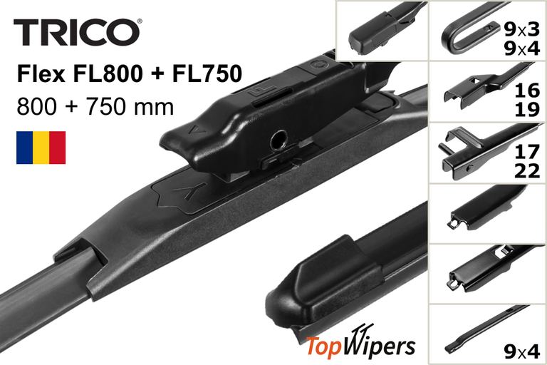 Trico Flex FL800 + Trico Flex FL750