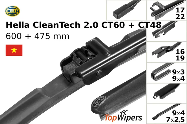 Hella CleanTech 2.0 CT60 + Hella CleanTech 2.0 CT48