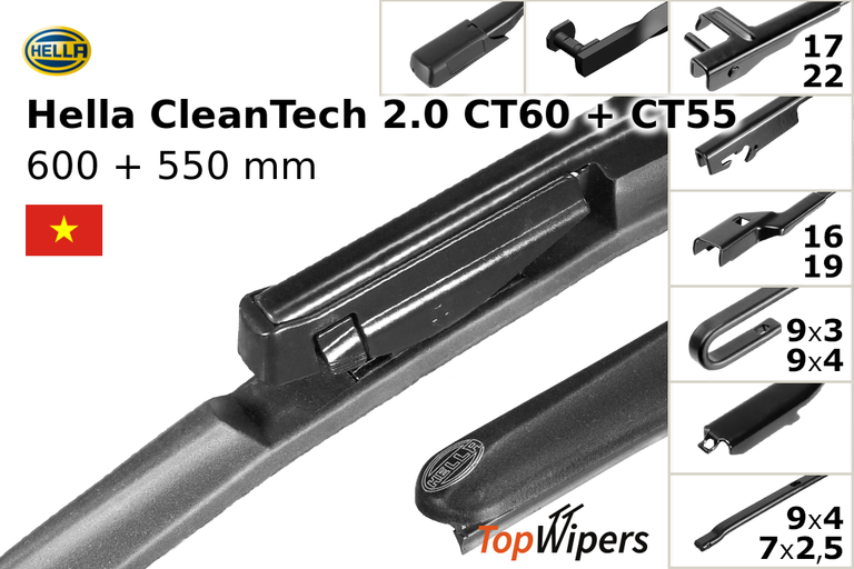 Hella CleanTech 2.0 CT60 + Hella CleanTech 2.0 CT55