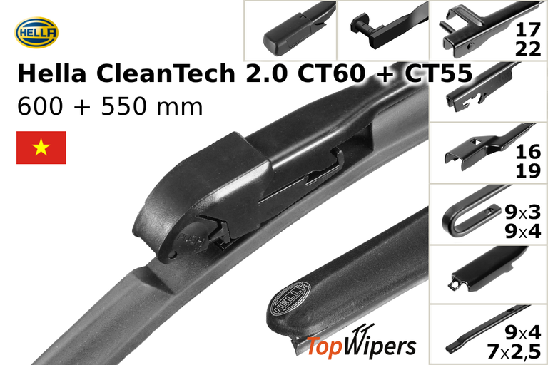 Hella CleanTech 2.0 CT60 + Hella CleanTech 2.0 CT55
