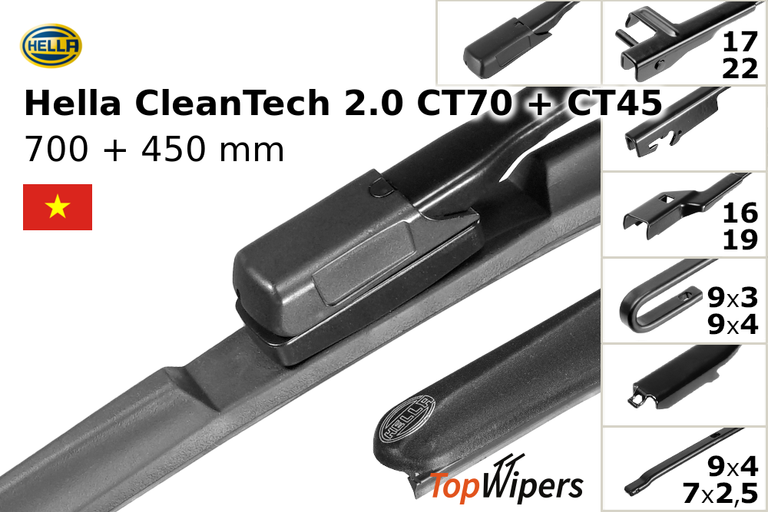 Hella CleanTech 2.0 CT70 + Hella CleanTech 2.0 CT45