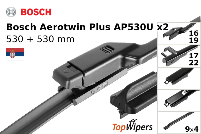 Bosch Aerotwin Plus AP530U + Bosch Aerotwin Plus AP530U