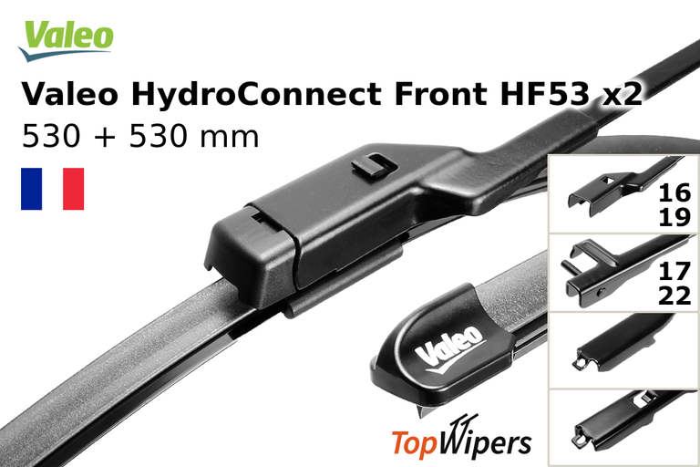 Valeo HydroConnect Front HF53 + Valeo HydroConnect Front HF53