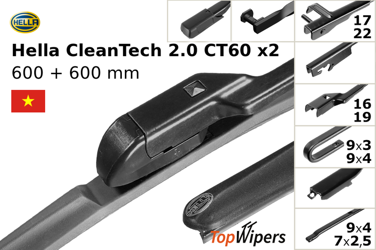 Hella CleanTech 2.0 CT60 + Hella CleanTech 2.0 CT60
