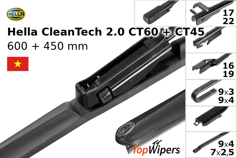 Hella CleanTech 2.0 CT60 + Hella CleanTech 2.0 CT45
