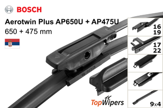 Bosch Aerotwin Plus AP650U + Bosch Aerotwin Plus AP475U