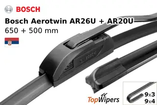 Bosch Aerotwin AR26U + Bosch Aerotwin AR20U