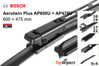 Bosch Aerotwin Plus AP600U + Bosch Aerotwin Plus AP475U