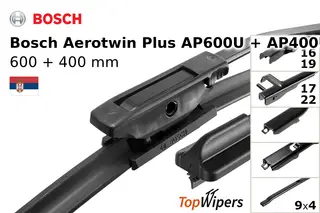 Bosch Aerotwin Plus AP600U + Bosch Aerotwin Plus AP400U