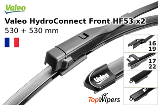 Valeo HydroConnect Front HF53 + Valeo HydroConnect Front HF53