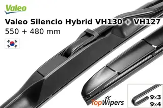 Valeo Silencio Hybrid VH130 + Valeo Silencio Hybrid VH127