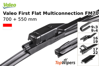 Valeo First Flat Multiconnection FM70 + Valeo First Flat Multiconnection FM55
