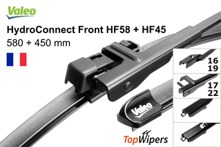 Valeo HydroConnect Front HF58 + Valeo HydroConnect Front HF45
