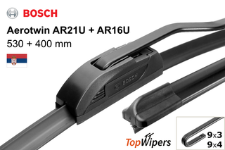 Bosch Aerotwin AR21U + Bosch Aerotwin AR16U