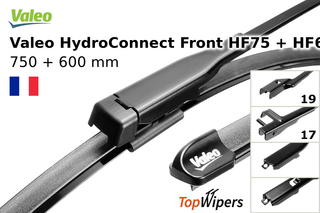 Valeo HydroConnect Front HF75 + Valeo HydroConnect Front HF60B