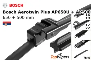 Bosch Aerotwin Plus AP650U + Bosch Aerotwin Plus AP500U