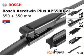 Bosch Aerotwin Plus AP550U + Bosch Aerotwin Plus AP550U