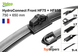 Valeo HydroConnect Front HF75 + Valeo HydroConnect Front HF65B