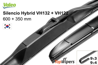 Valeo Silencio Hybrid VH132 + Valeo Silencio Hybrid VH122
