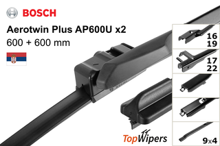 Bosch Aerotwin Plus AP600U + Bosch Aerotwin Plus AP600U