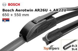 Bosch Aerotwin AR26U + Bosch Aerotwin AR22U