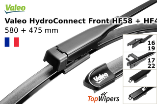Valeo HydroConnect Front HF58 + Valeo HydroConnect Front HF48