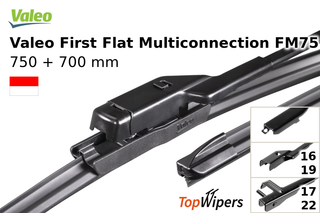 Valeo First Flat Multiconnection FM75 + Valeo First Flat Multiconnection FM70