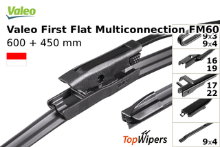Valeo First Flat Multiconnection FM60 + Valeo First Flat Multiconnection FM45
