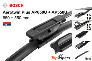 Bosch Aerotwin Plus AP650U + Bosch Aerotwin Plus AP550U