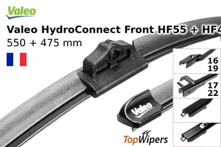 Valeo HydroConnect Front HF55 + Valeo HydroConnect Front HF48