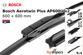 Bosch Aerotwin Plus AP600U + Bosch Aerotwin Plus AP600U