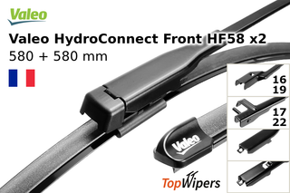 Valeo HydroConnect Front HF58 + Valeo HydroConnect Front HF58