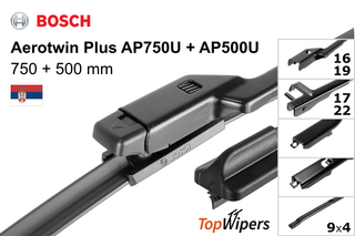 Bosch Aerotwin Plus AP750U + Bosch Aerotwin Plus AP500U