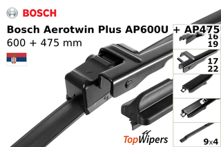 Bosch Aerotwin Plus AP600U + Bosch Aerotwin Plus AP475U