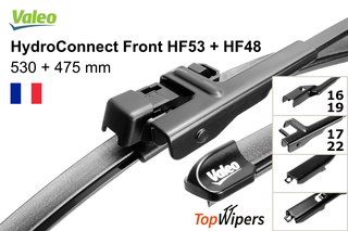 Valeo HydroConnect Front HF53 + Valeo HydroConnect Front HF48