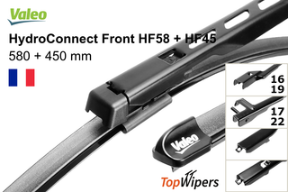 Valeo HydroConnect Front HF58 + Valeo HydroConnect Front HF45