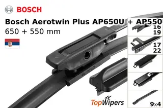 Bosch Aerotwin Plus AP650U + Bosch Aerotwin Plus AP550U
