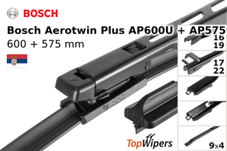 Bosch Aerotwin Plus AP600U + Bosch Aerotwin Plus AP575U