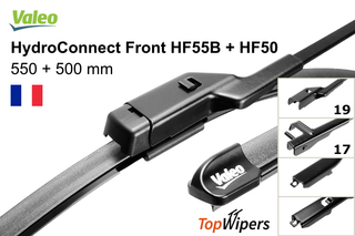 Valeo HydroConnect Front HF55B + Valeo HydroConnect Front HF50