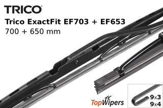 Trico ExactFit EF703 + Trico ExactFit EF653